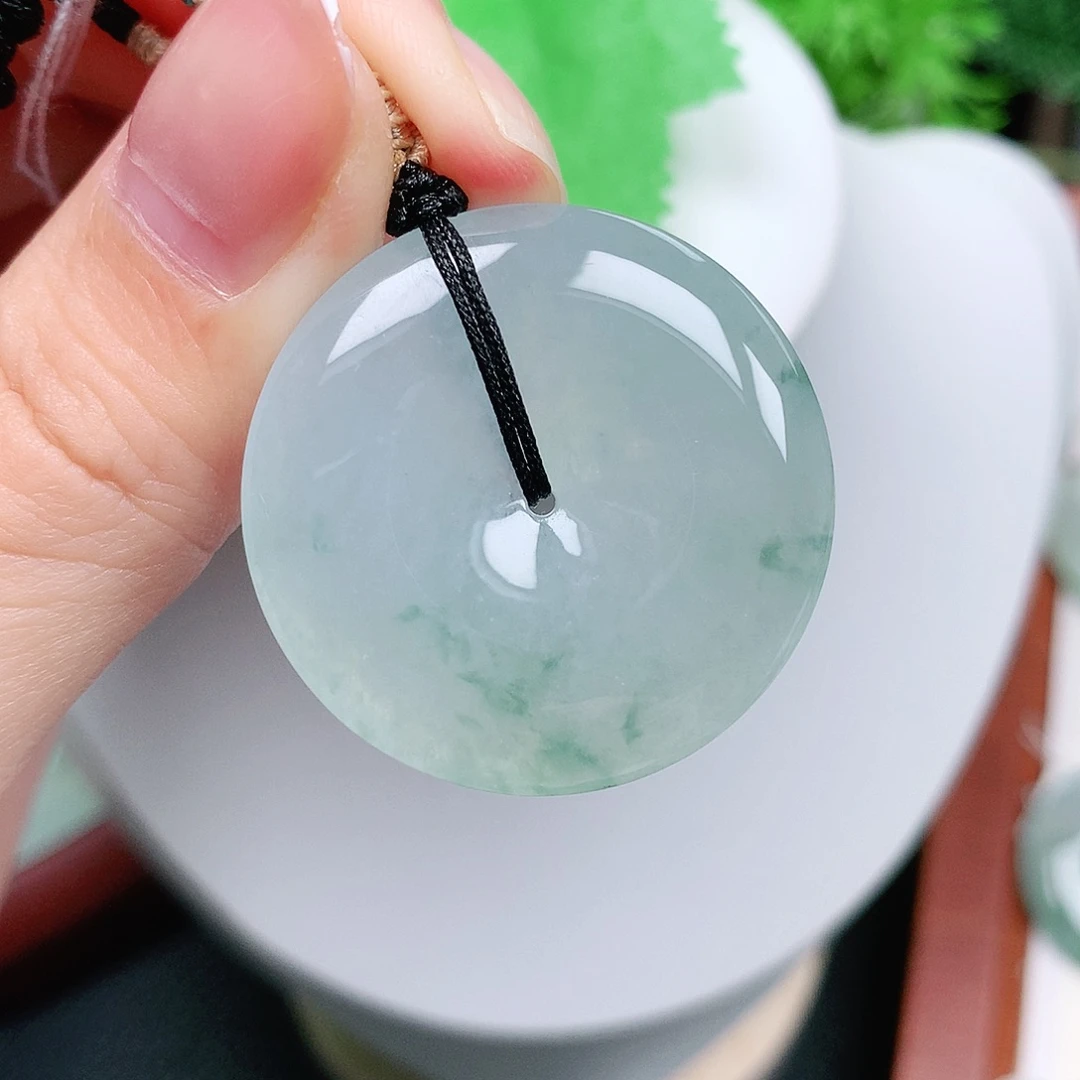 翡翠未镶嵌颈饰平安32-6