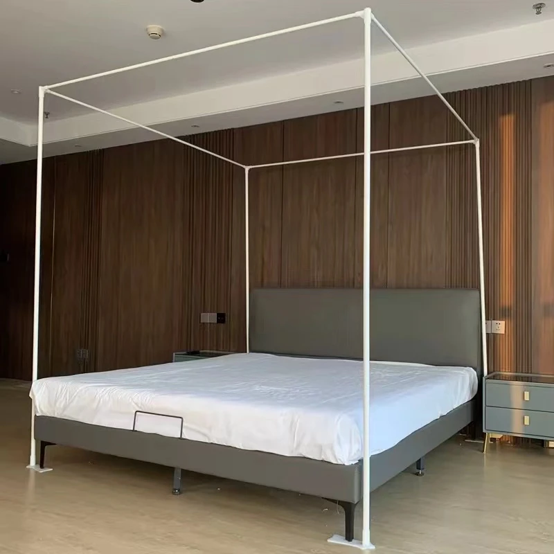 （落地支架）宫廷蚊帐铁艺烤漆支架加粗单独卖杆子1.5米m