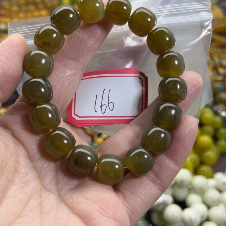 蛇纹石玉未镶嵌手链