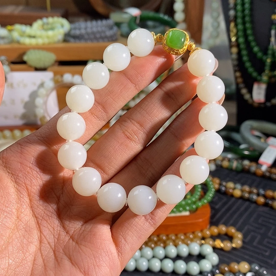 和田玉未镶嵌手链