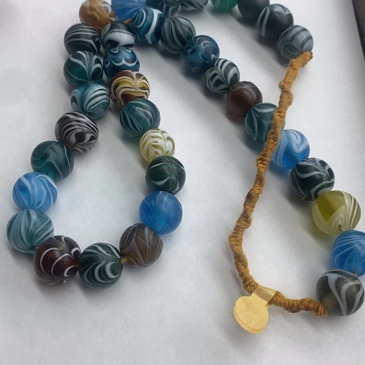 琉璃颈饰尼泊尔凤尾