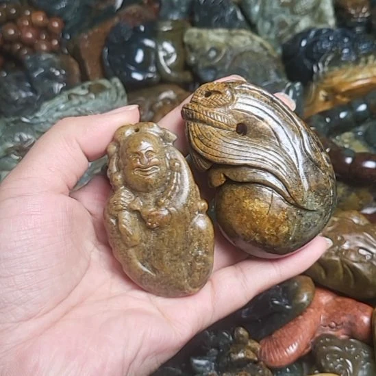 岫岩河磨玉（透闪石质玉）未镶嵌挂件