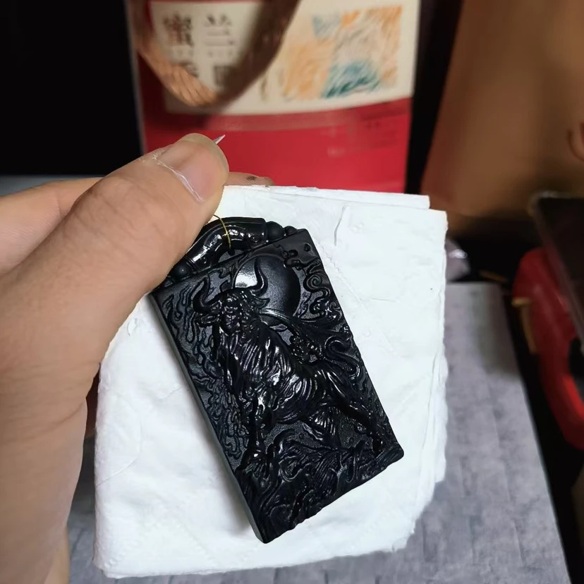 天然缅料a货 钢琴黑牛气冲天181