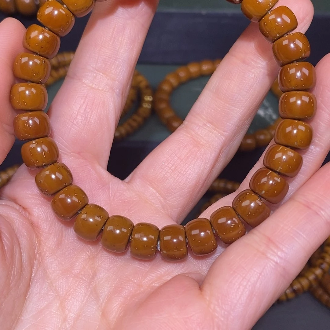 菩提紫金鼠原皮老型手串