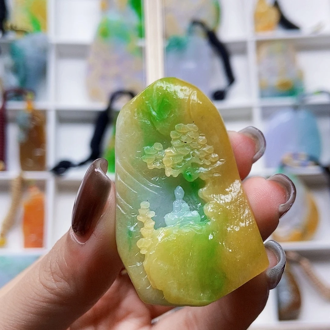 定制翡翠未镶嵌天然翡翠A货