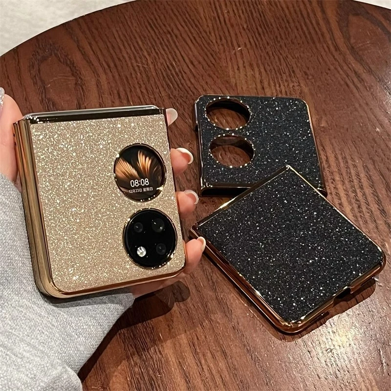 华为pocket2手机壳新款折叠P50pocket女款磨砂闪粉宝盒防摔保护套