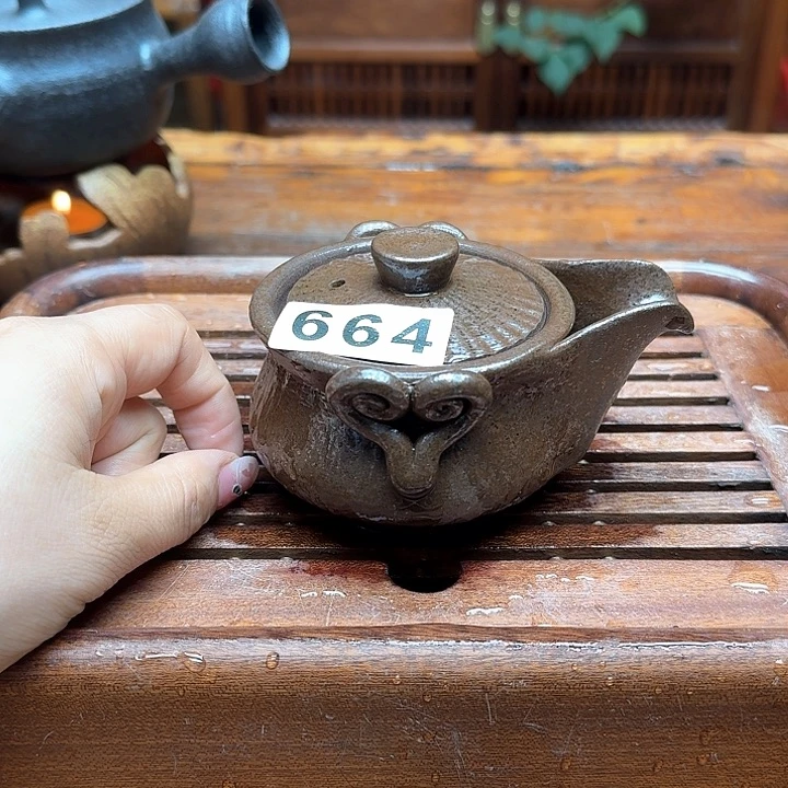 纯手工制作粗陶茶具