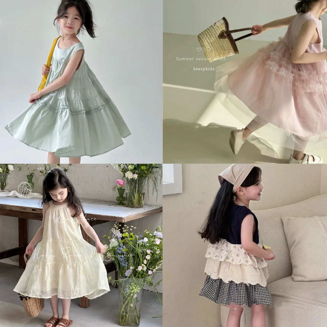 901-999儿童夏季甜美套装单件洋气时髦韩版女孩女童小童女宝休闲