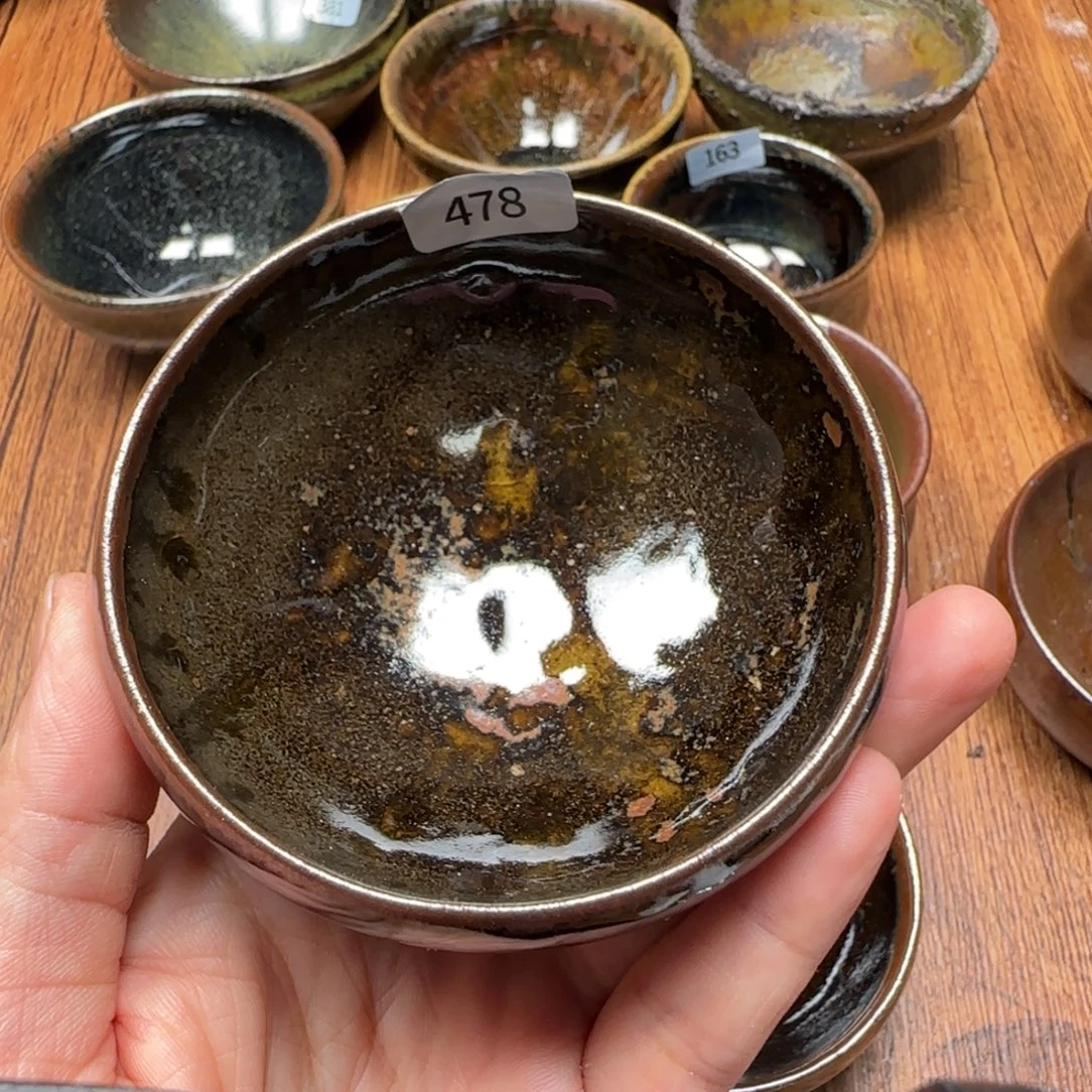 江***耀柴烧建盏茶盏茶杯478