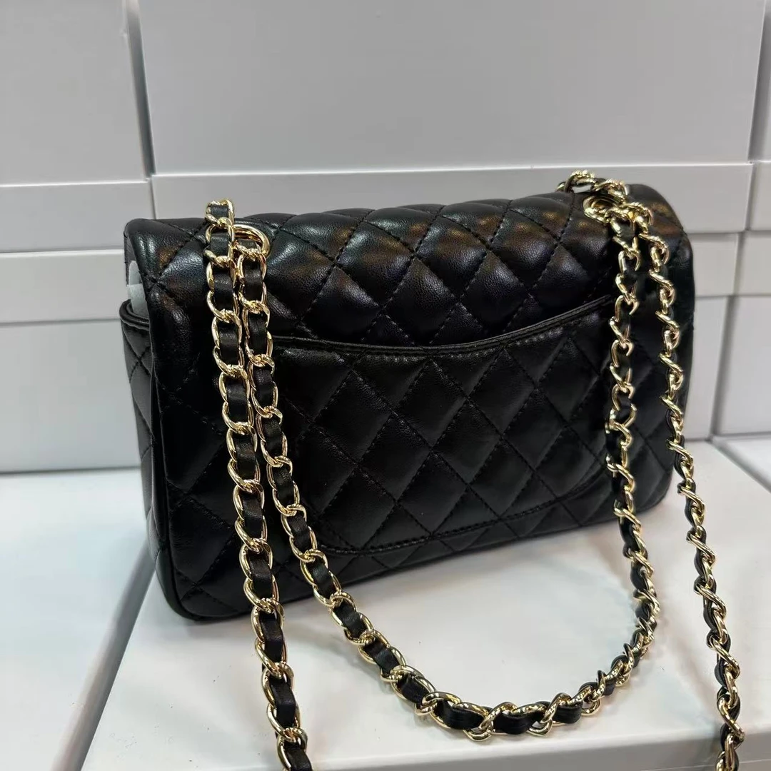 单根单肩斜挎包真皮女包链条包肩包经典潮流绣线