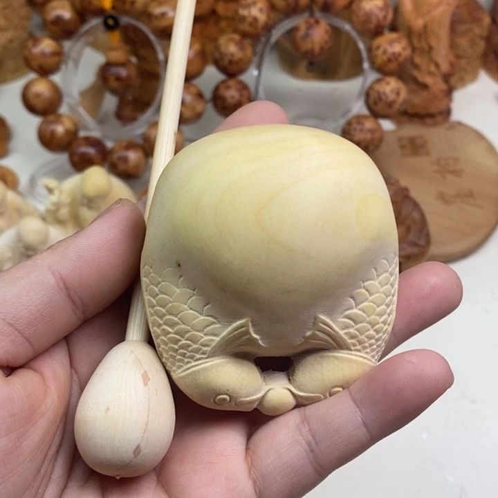 柏木一****鱼黄杨木瑕疵处理57