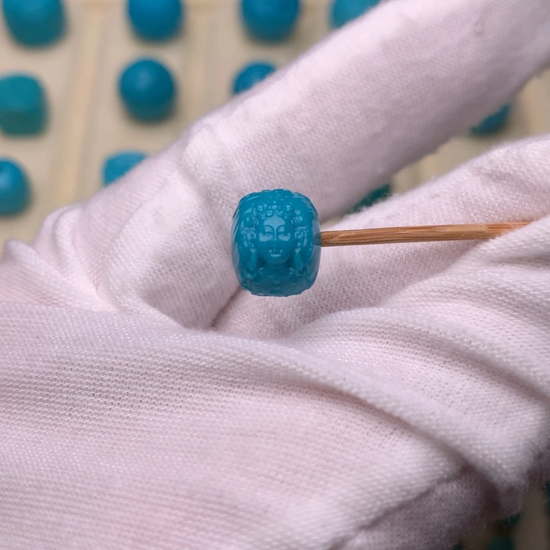 绿松石未镶嵌绿松石度母10.7