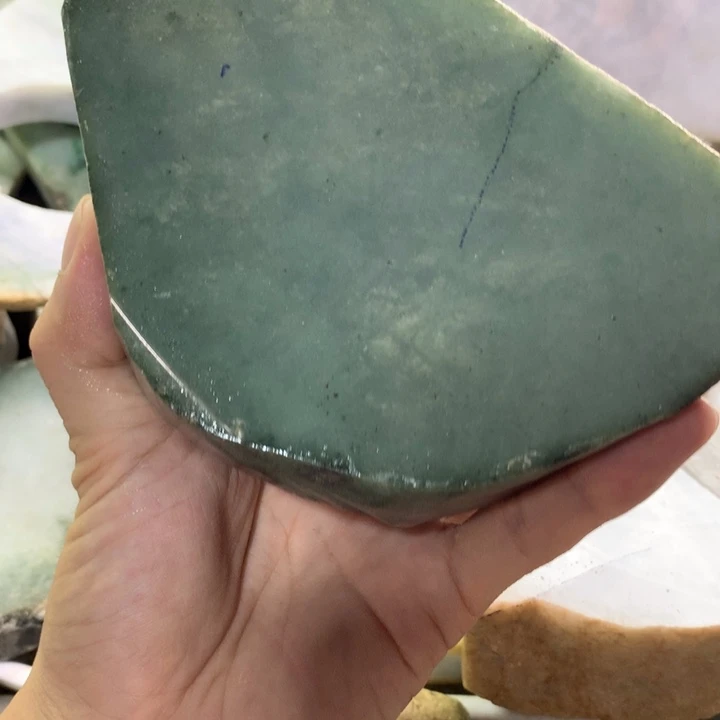 翡翠裸石6号怼手镯