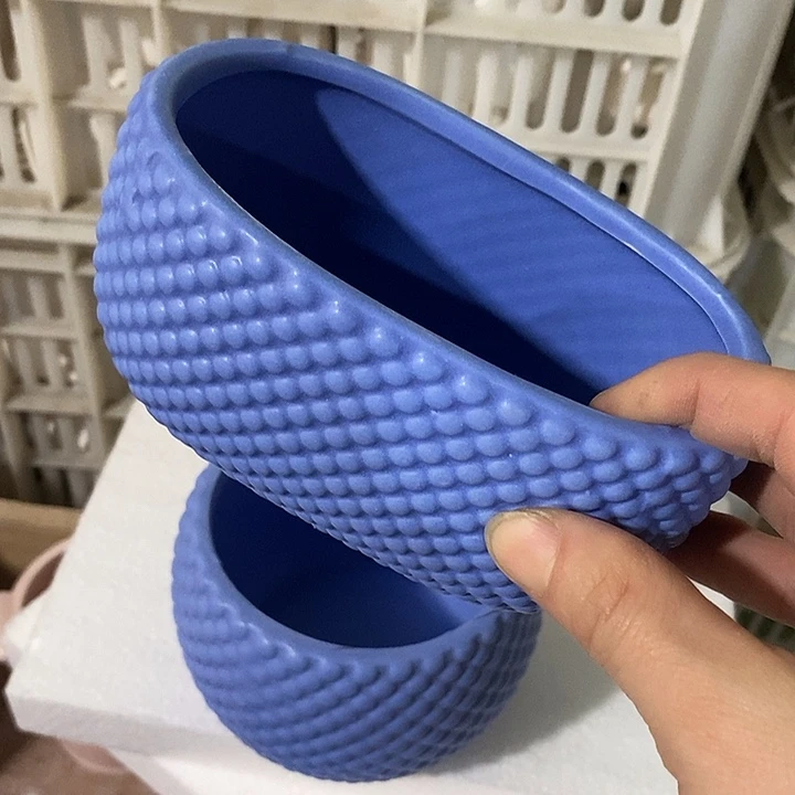 陶瓷花盆有孔 瑕疵介意勿拍