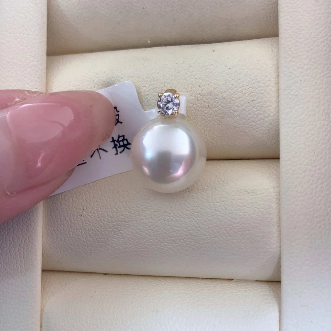 海水珍珠18K金镶嵌颈饰