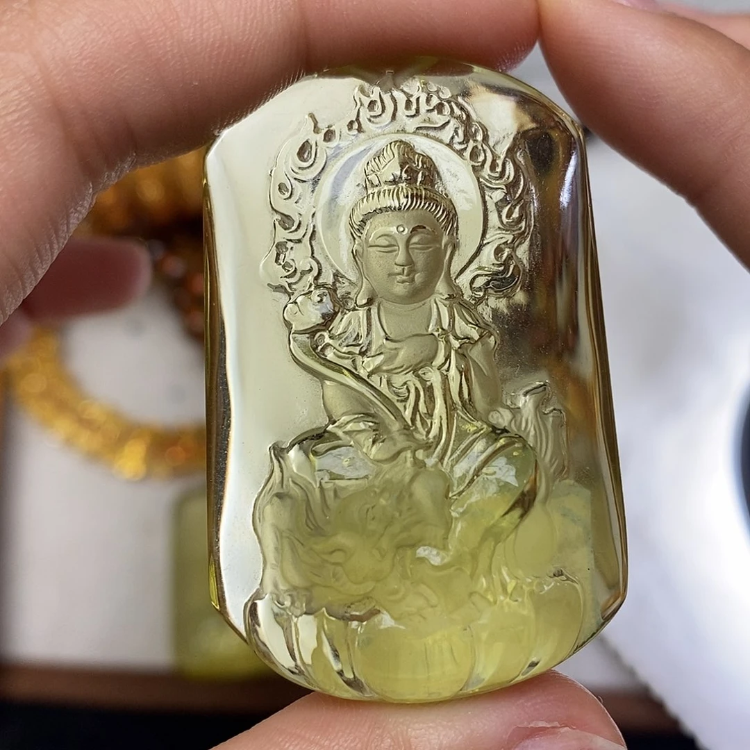 未镶嵌颈饰黄晶顶级柠檬黄