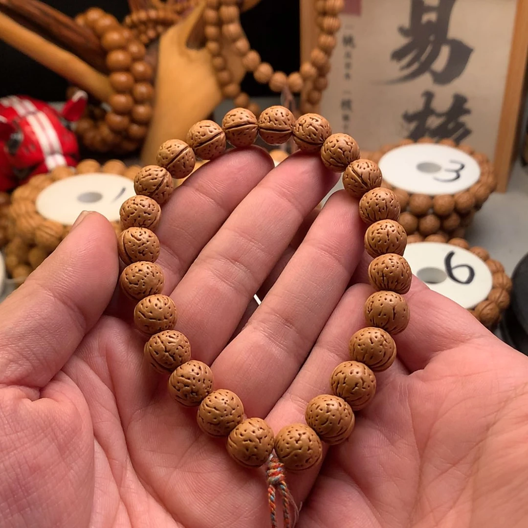 【闪购商品】桃核手串【小花荣】1.3小桃核手持