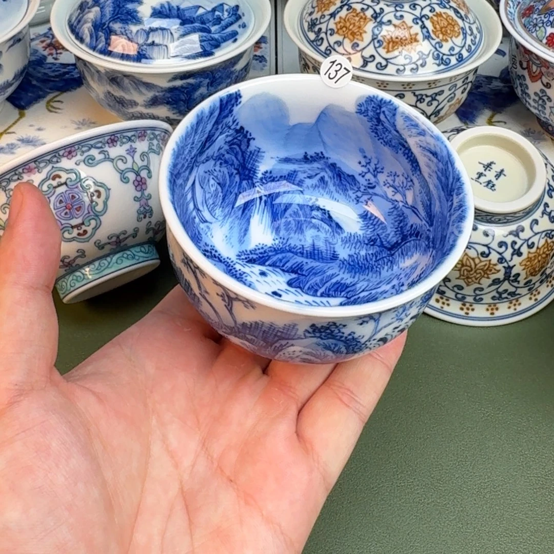 彦祖纯手工手绘茶具137