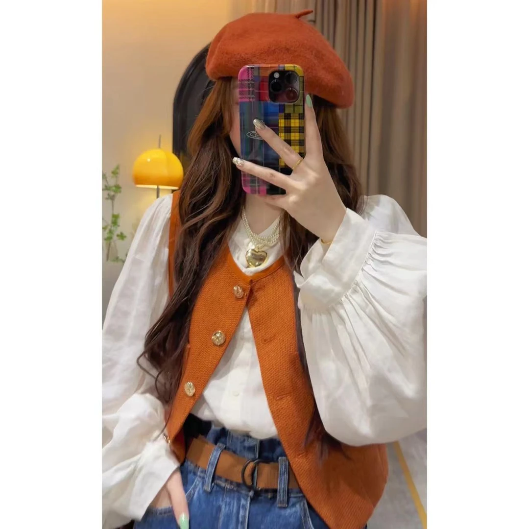 【橘子海】法式气质背心女款马甲L369