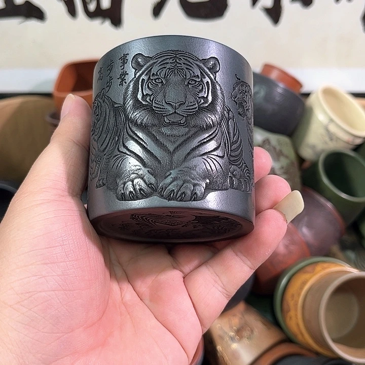 茶杯紫砂全手工紫砂主人杯