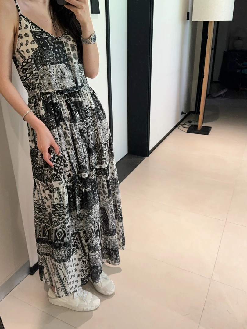 ［IAMMEIYA］-大骨架穿搭 夏馨 腰果花连衣裙1380