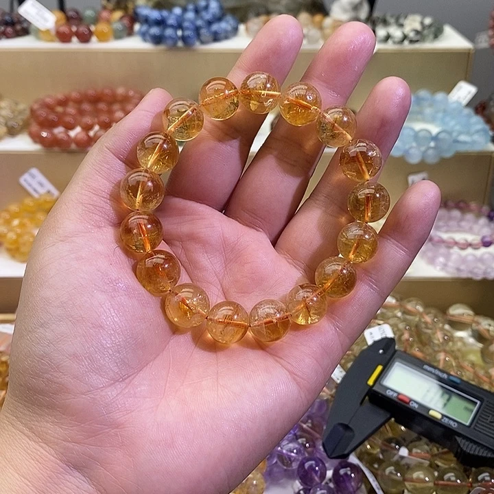 水晶手链未镶嵌黄塔晶12+