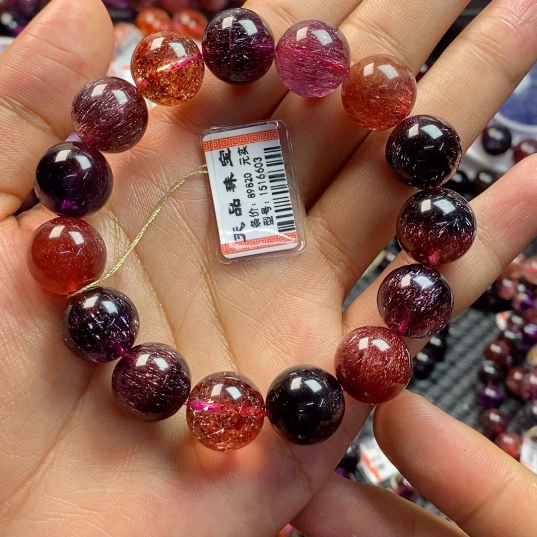 水晶手链未镶嵌稀有浓郁色超七1516603