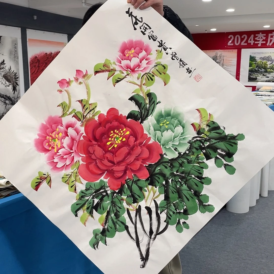 国画今天上午国画作品展示