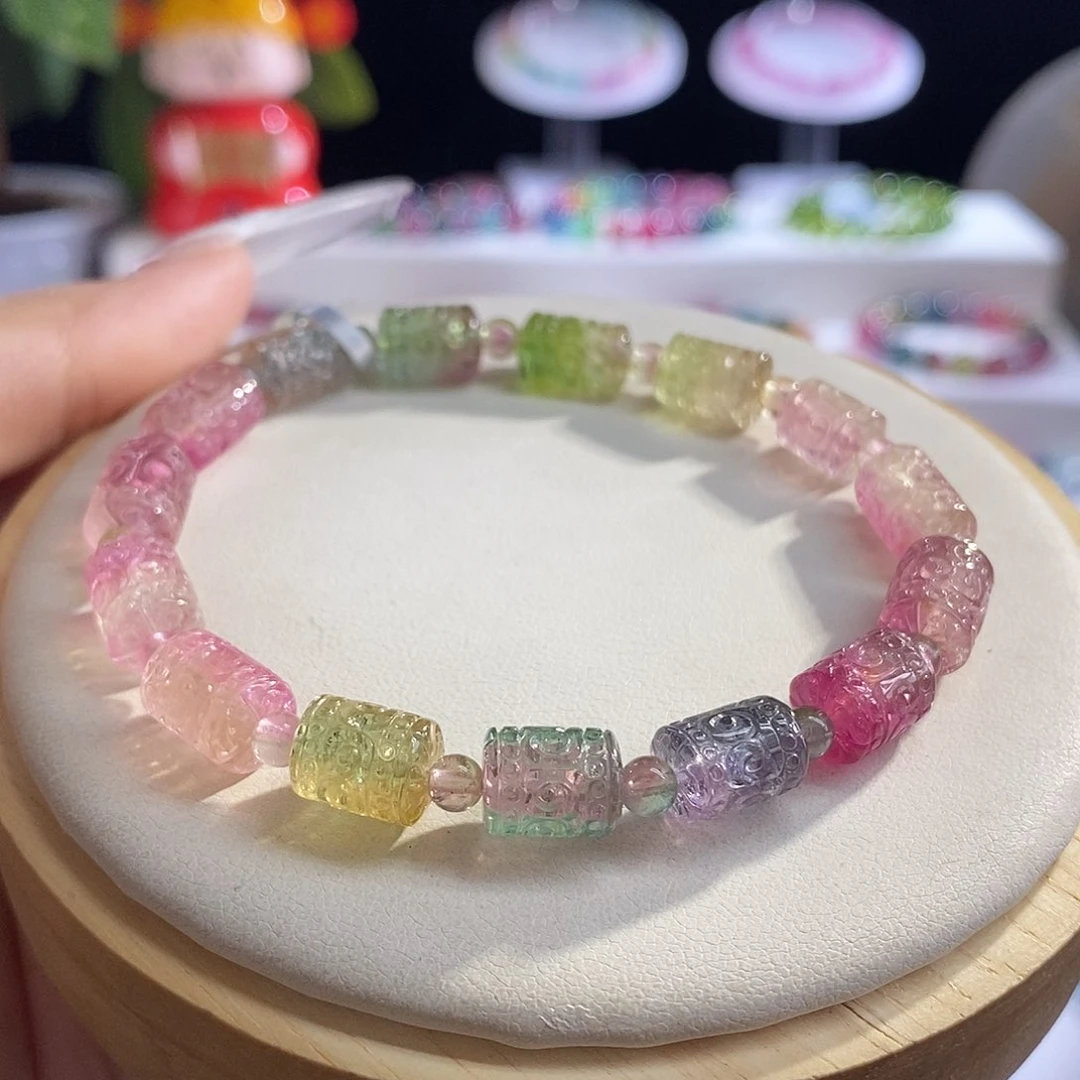 未镶嵌手链碧玺回纹