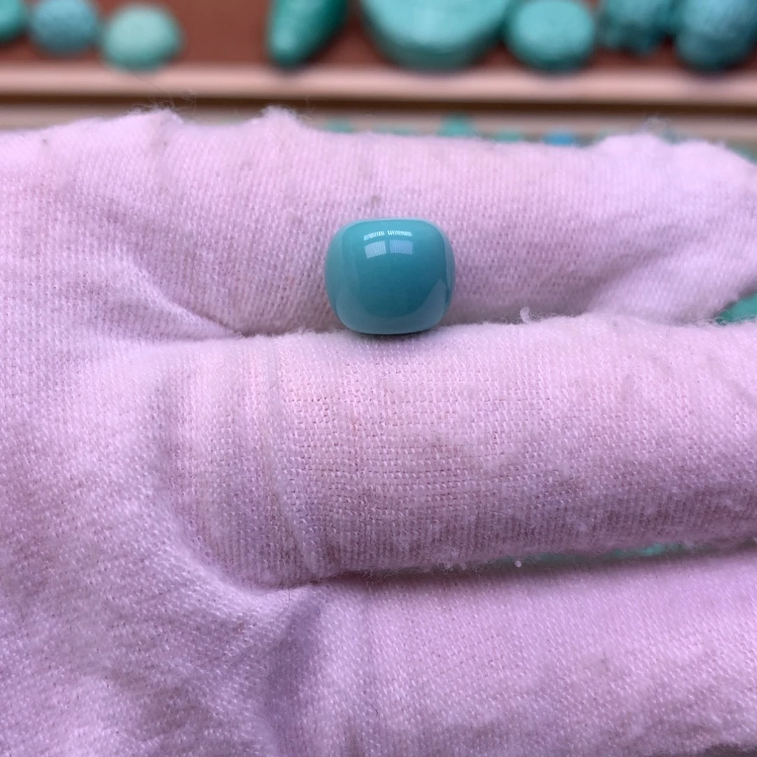 原生态散珠配珠老型蓝绿色卡10