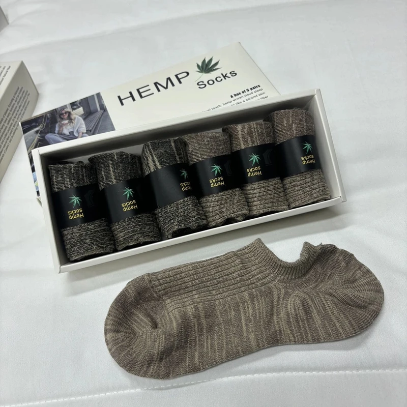 海天二少-新品汉麻薄荷凉感袜子抑菌透气男女同款