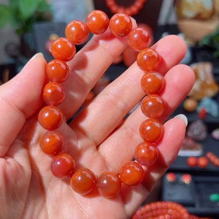 心***禅手串未镶嵌南红玛瑙