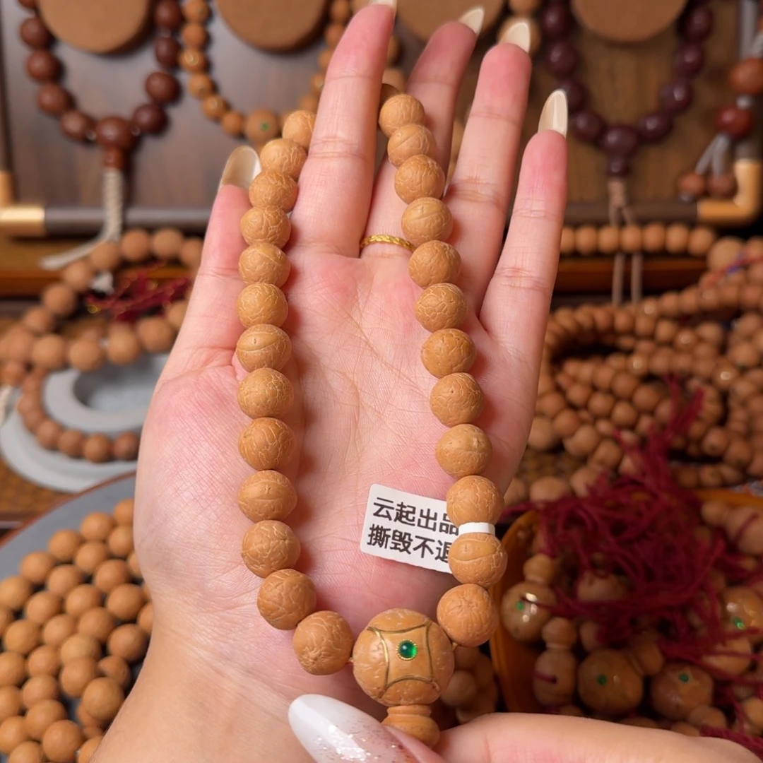 把件凤眼菩提12mm27颗手持/盘麒麟眼三通