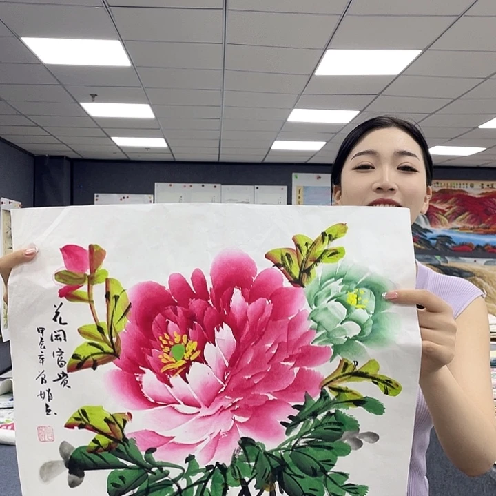国画作品小姐姐放漏…