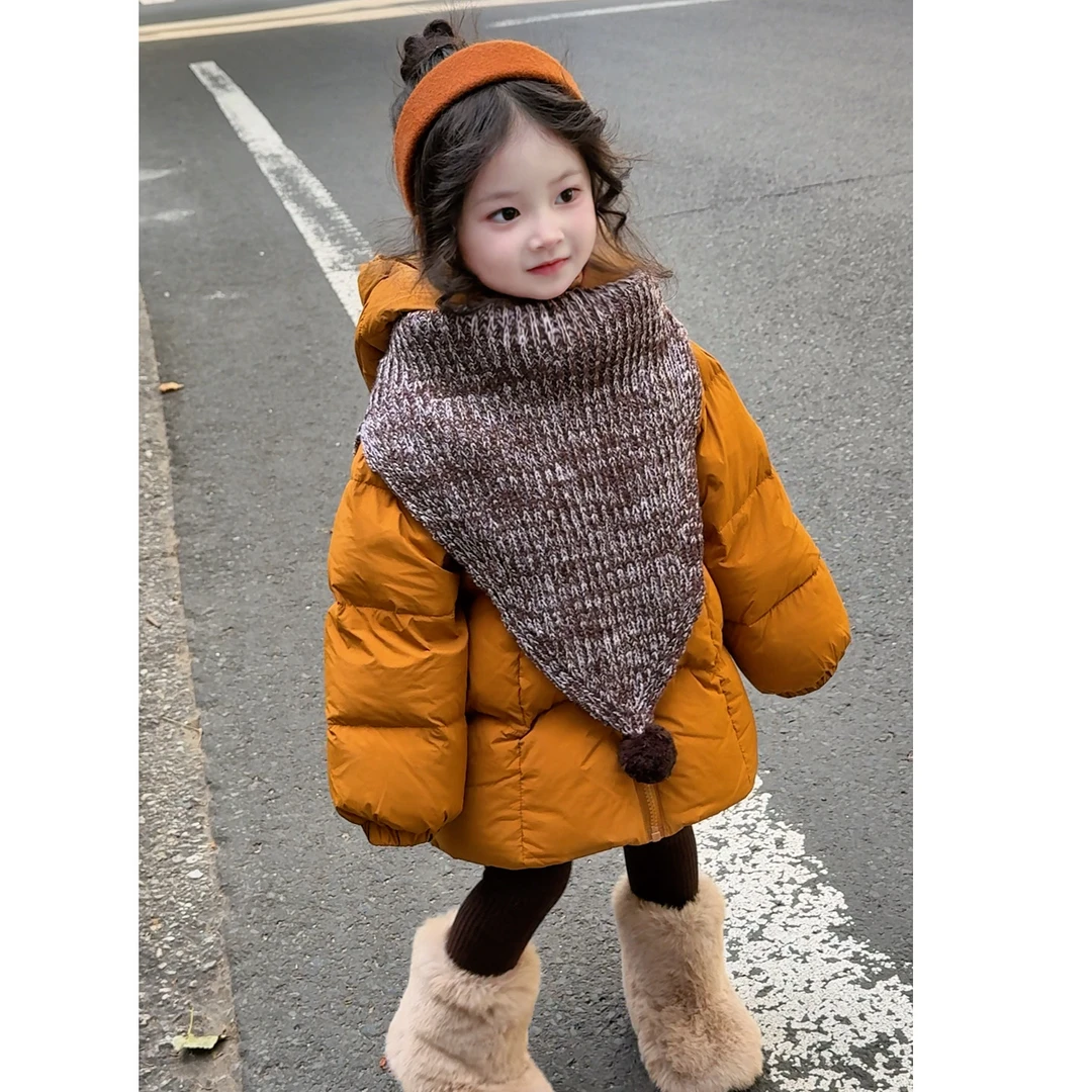 【酱瓜藤】南瓜精灵!原创巨显白男女宝中长款尖尖帽厚棉服棉袄