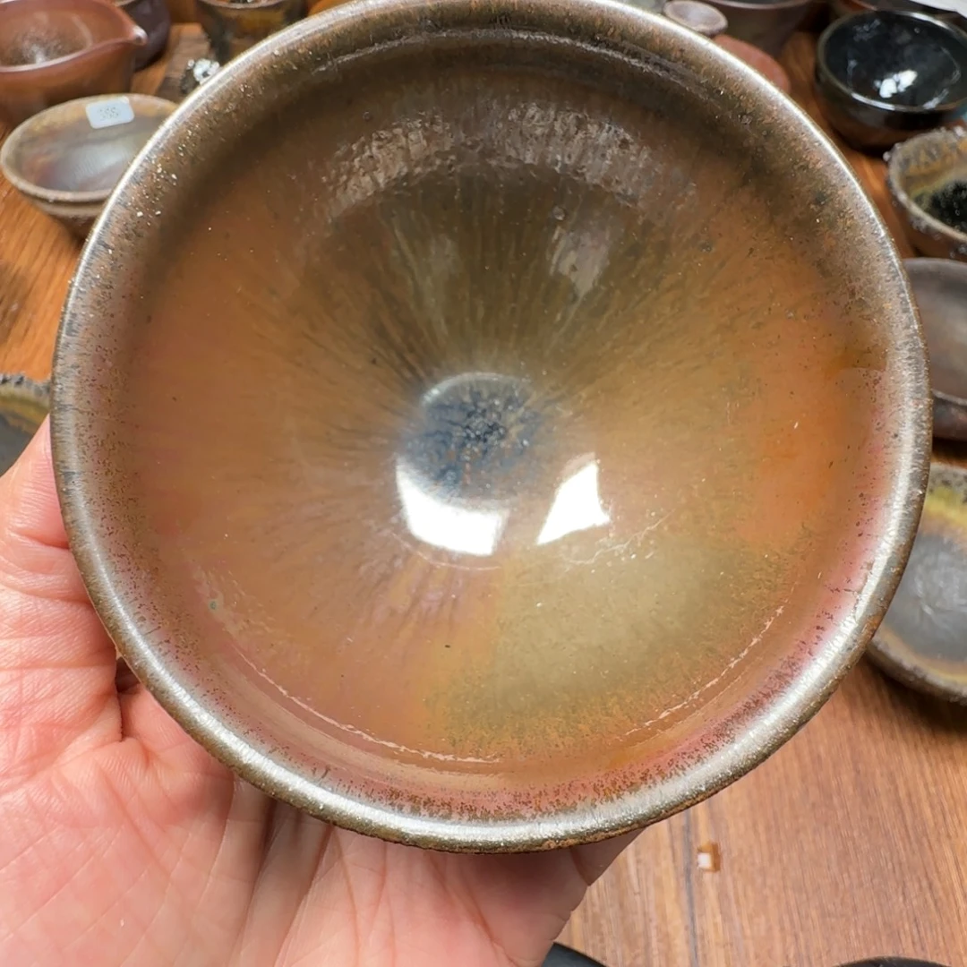 柴烧建盏茶盏茶杯620