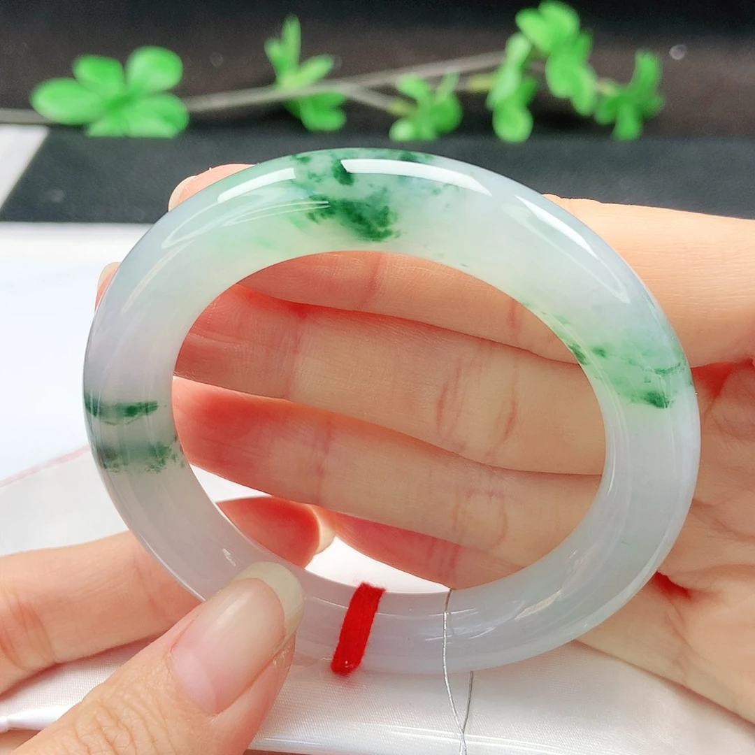 未镶嵌手镯（圆镯）翡翠53圆