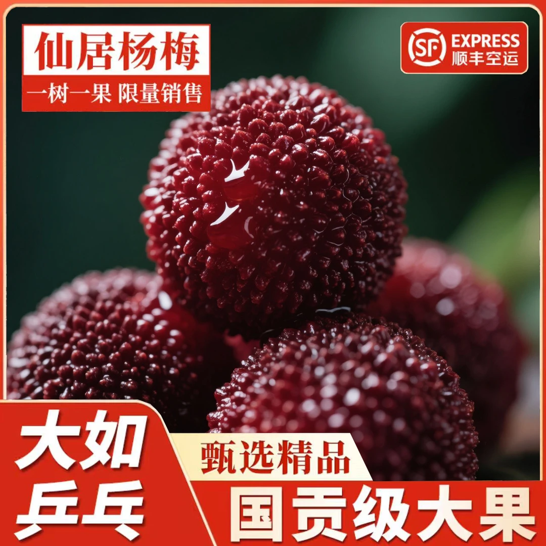8A 9A 仙居正宗东魁杨梅篮装6斤现摘现发顺丰冷链 20-25g/25-30g