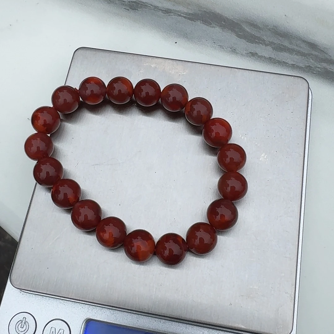 南红玛瑙手链未镶嵌小*子原矿南红手串11 mm瓦西车厘子