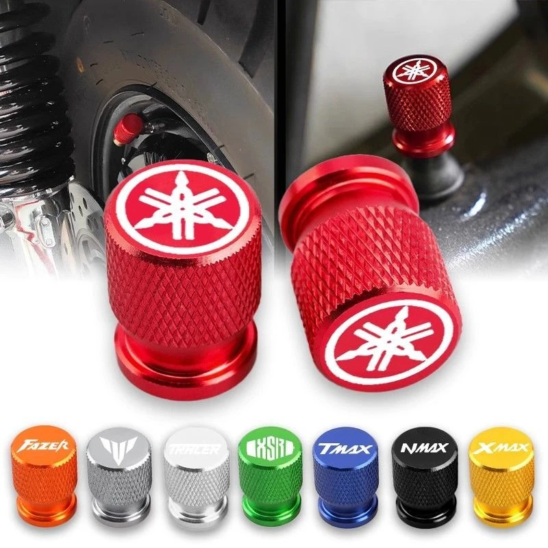适用YAMAHA雅马哈摩托车气门嘴改装铝合金气门芯盖轮胎气嘴帽配件