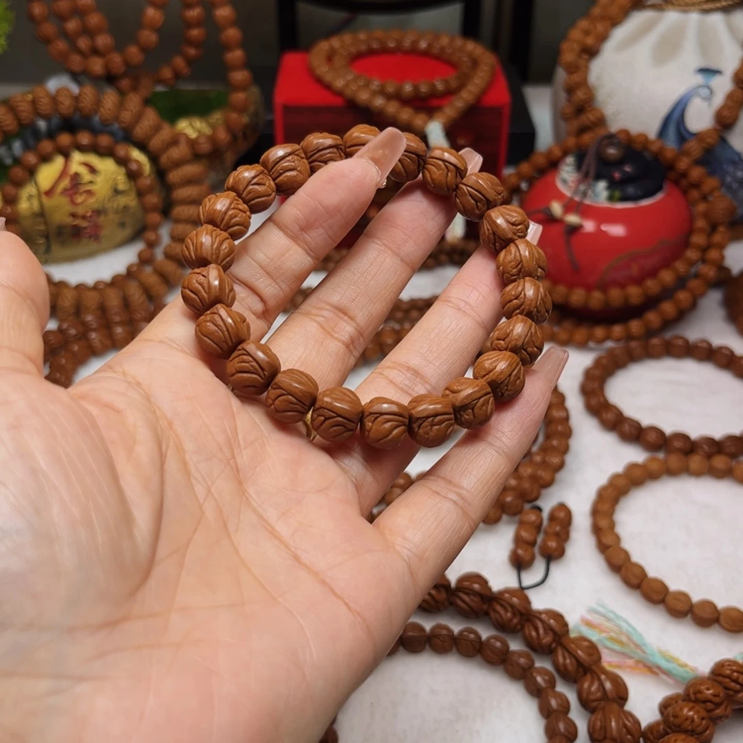 吊坠桃核12精品玉龙脊单圈