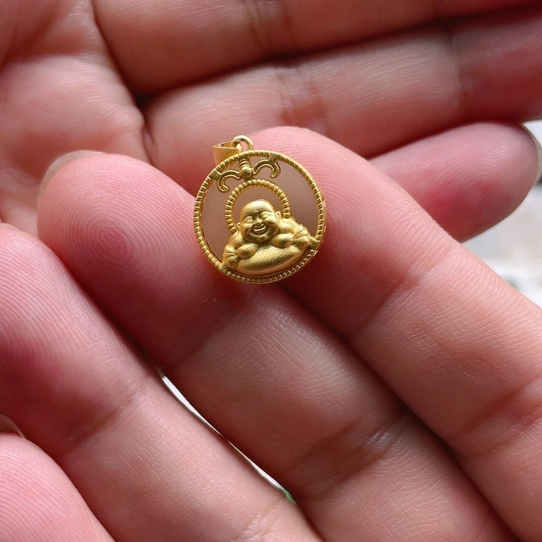 颈饰银S925镶嵌和田玉