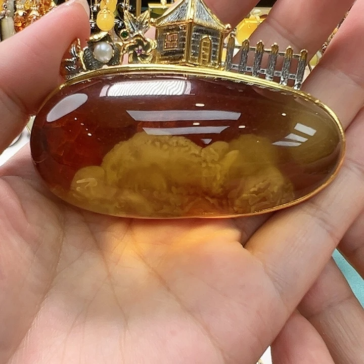 琥珀未镶嵌珠宝奇石