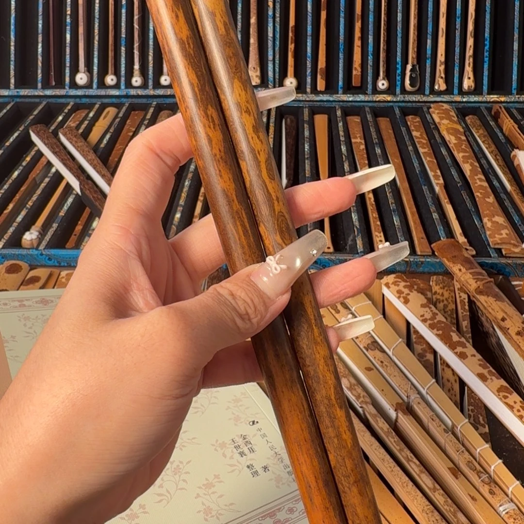 戏***宇扇子兵哥扇艺斑竹折扇