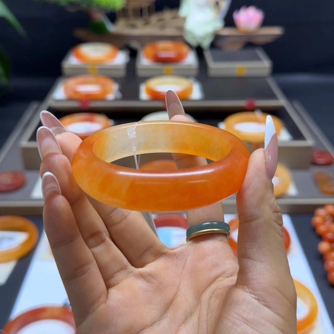 合金石英质玉（黄龙玉）手链
