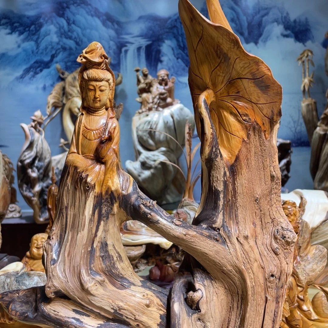 大***馆柏木太行崖柏工艺品