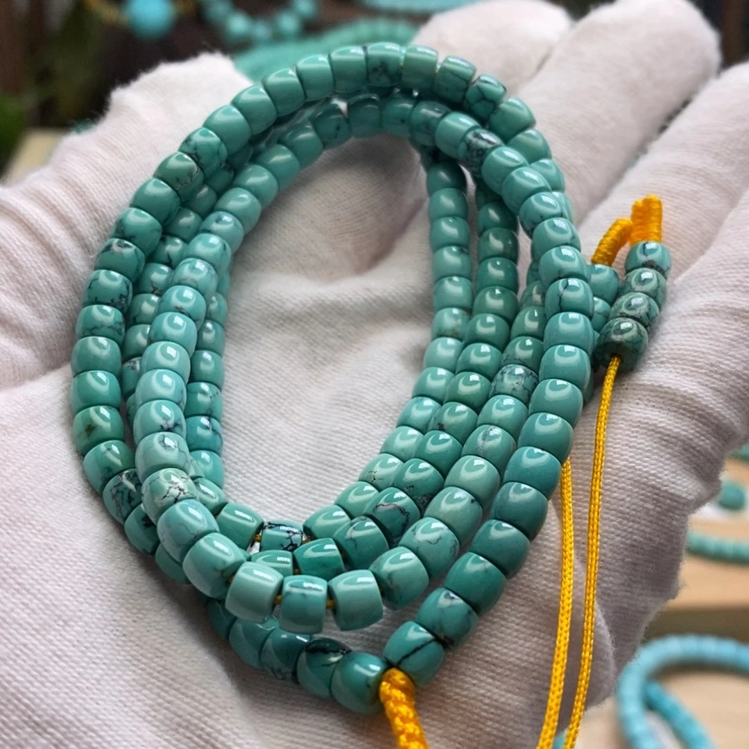 绿松石未镶嵌原矿高瓷无油无科技