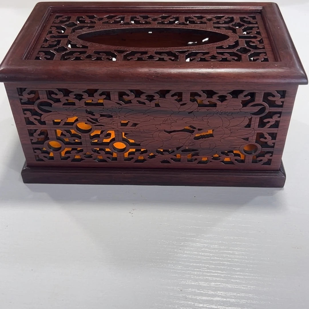 风车木（黑檀木）红木底座精雕工艺品
