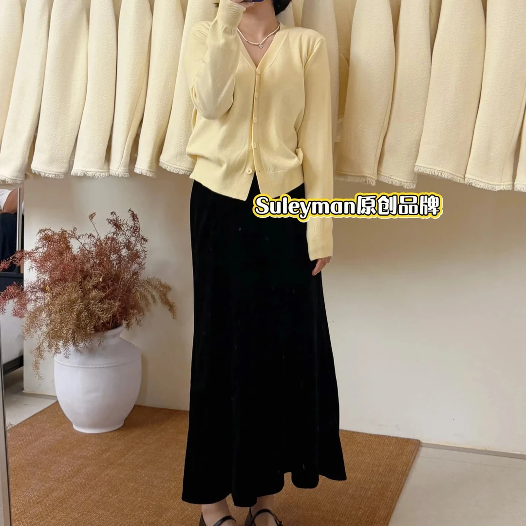 青木子Suleyman【加厚鱼尾裙】2025新款加厚丝绒鱼尾裙