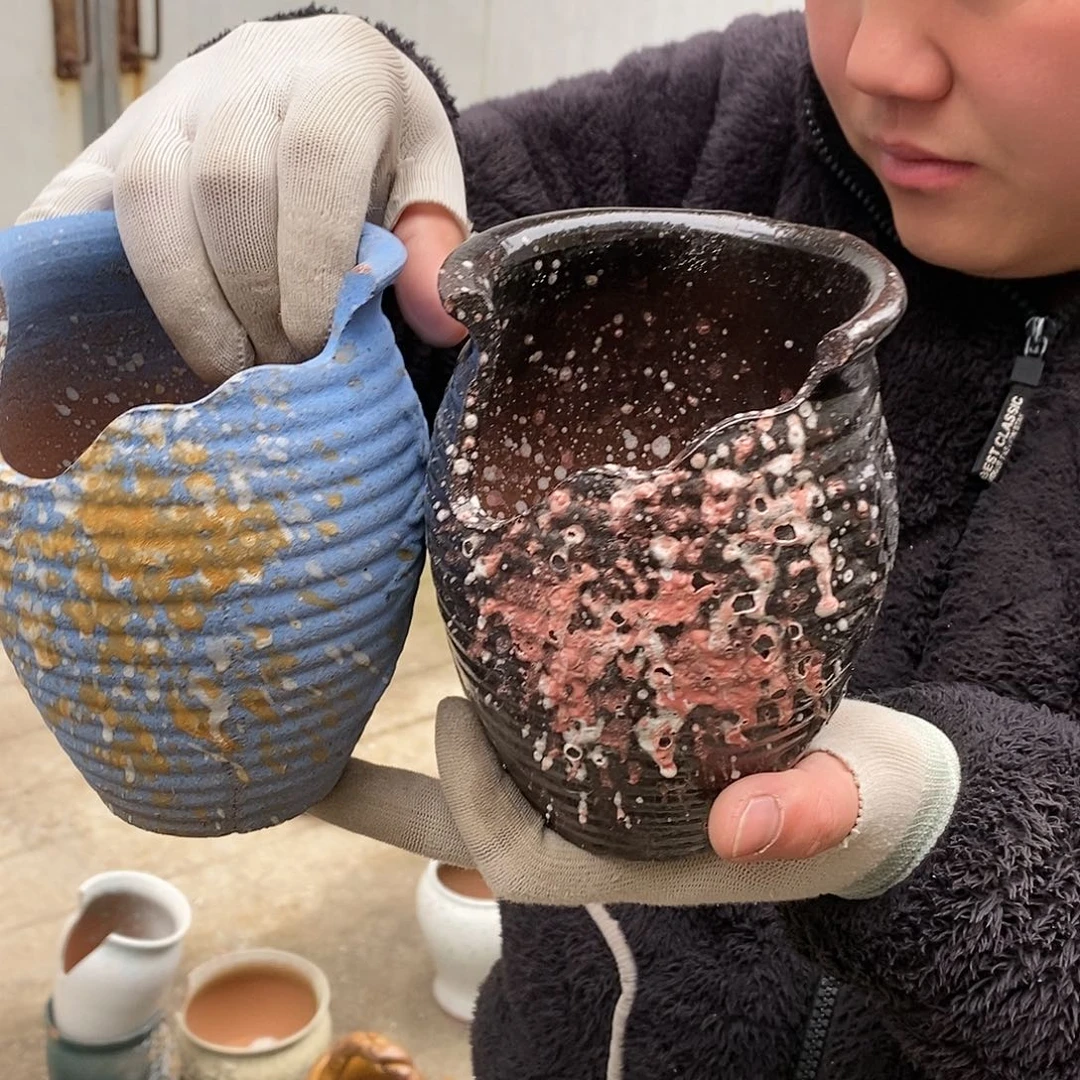 紫砂花盆瑕疵口11高15瑕疵